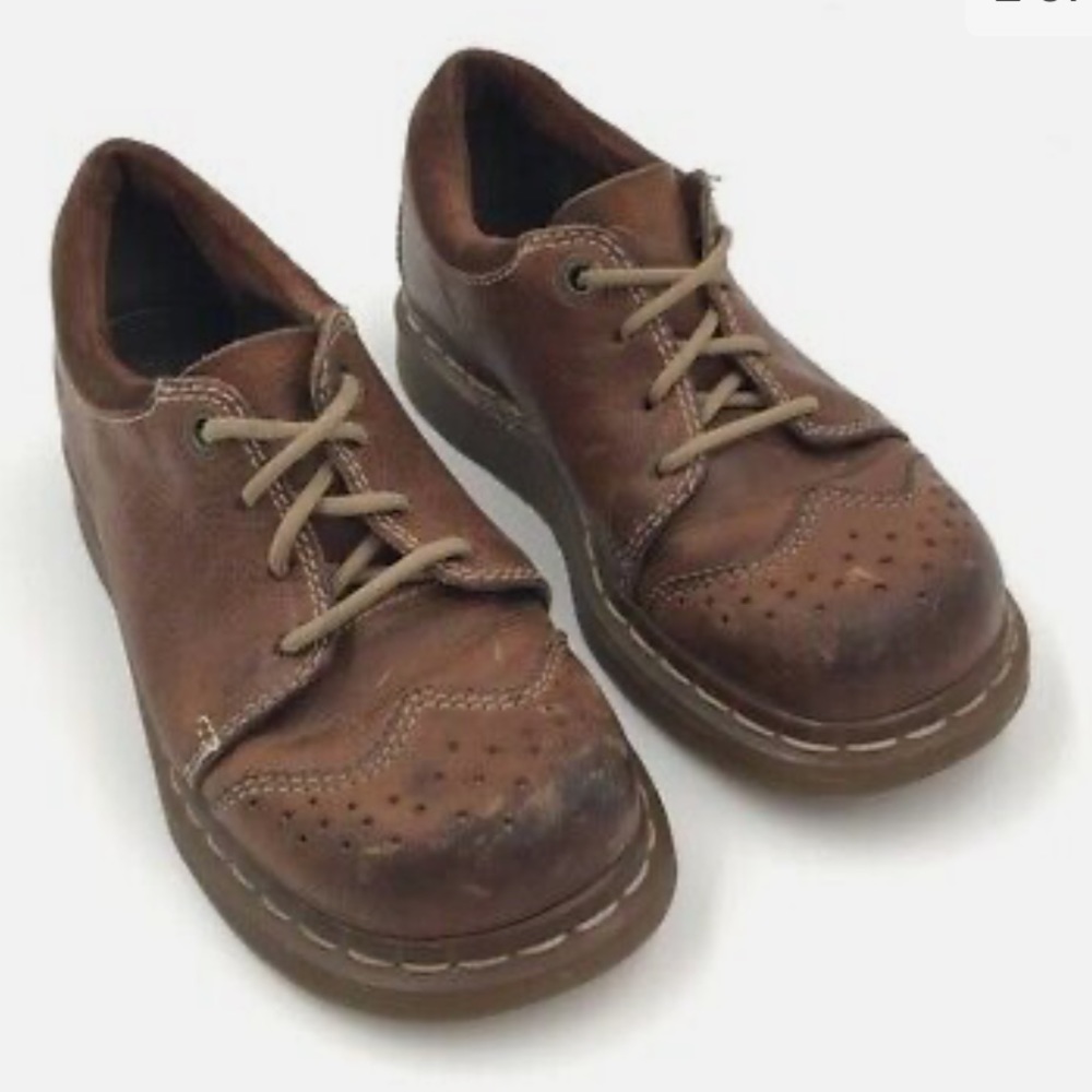 Doc Martens 11664 Brown Leather Brogue Oxfords L 5
